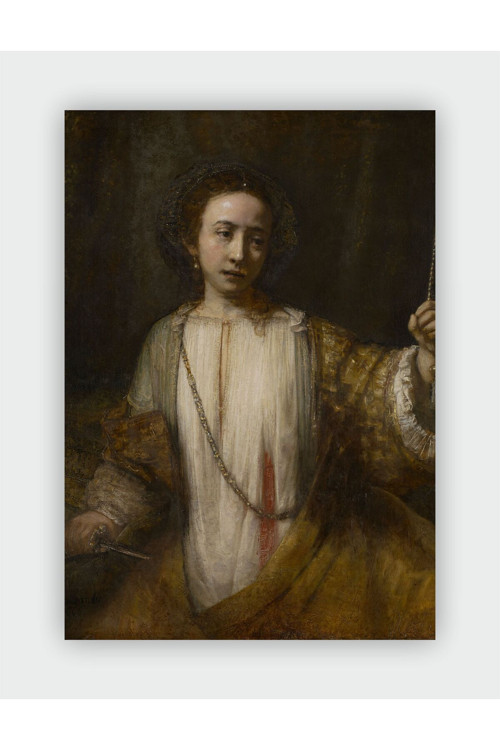 Lucretia Rembrandt Duvar Posteri - Kalın Kağıt - Çerçevesiz