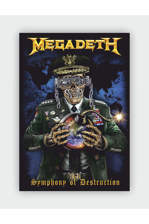 Megadeth - Symphony Of Desruction Rock Müzik Duvar Posteri - Kalın Kağıt - Çerçevesiz