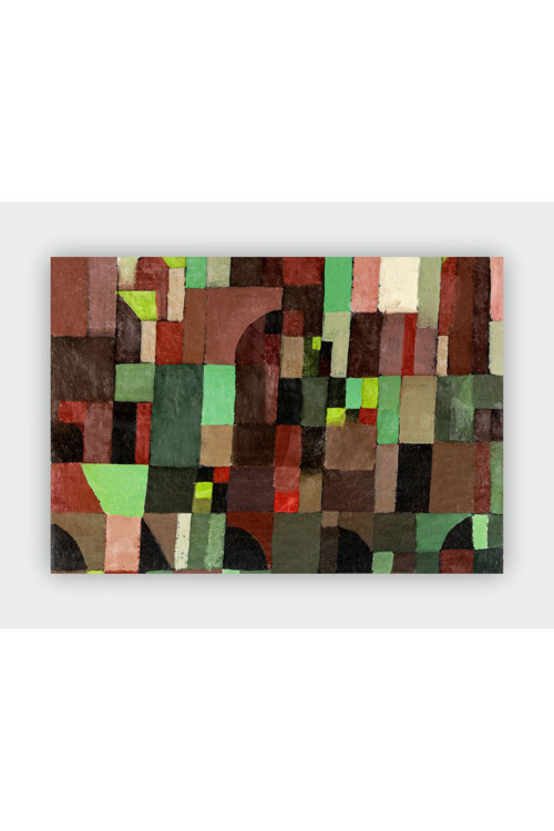 Redgreen Architecture, 1922 Paul Klee Duvar Posteri - Kalın Kağıt - Çerçevesiz