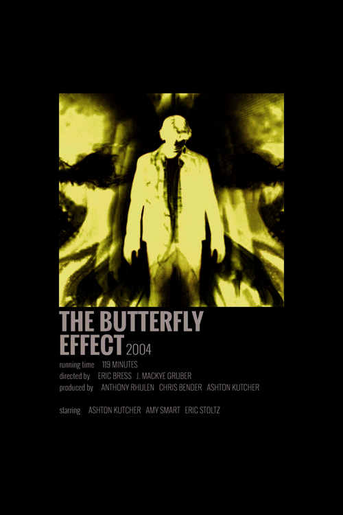 The Butterfly Effect Film Info Card Bilgi Kartı Duvar Posteri