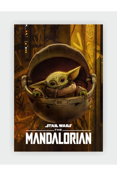 Star Wars The Mandalorian Baby Yoda Dizi Duvar Posteri - Kalın Kağıt - Çerçevesiz