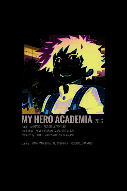 My Hero Academia Film Info Card Bilgi Kartı Duvar Posteri