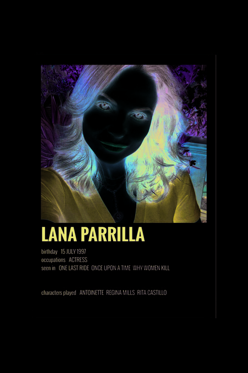 Lana Parrilla Film Info Card Bilgi Kartı Duvar Posteri
