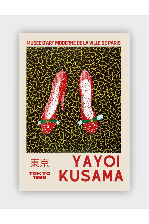 Shoes 1998 Yayoi Kusama Duvar Posteri - Kalın Kağıt - Çerçevesiz
