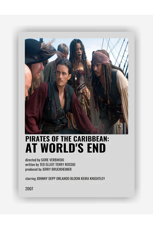 Pirates Of The Caribbean: At World'S End Film Duvar Posteri - Kalın Kağıt - Çerçevesiz