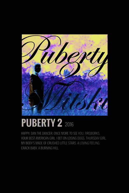 Puberty 2 - Mitski Müzik Info Card Bilgi Kartı Duvar Posteri