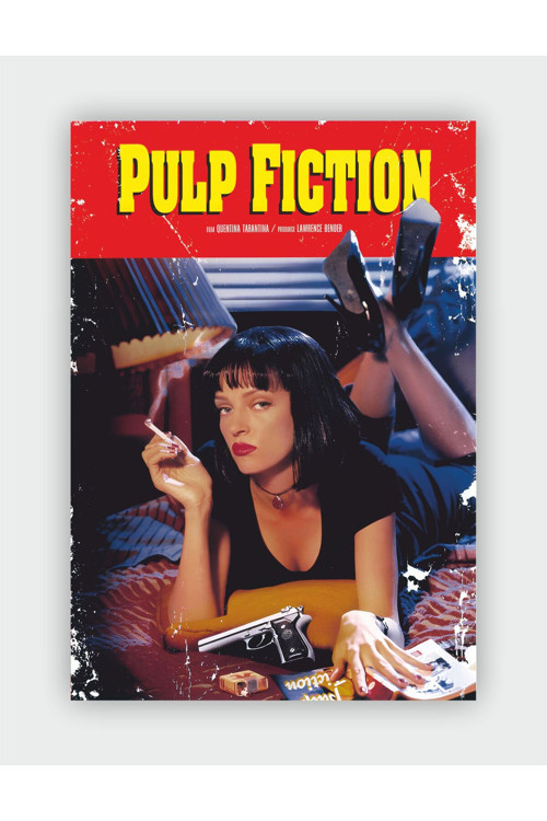 Pulp Fiction - Ucuz Roman Film Duvar Posteri - Kalın Kağıt - Çerçevesiz