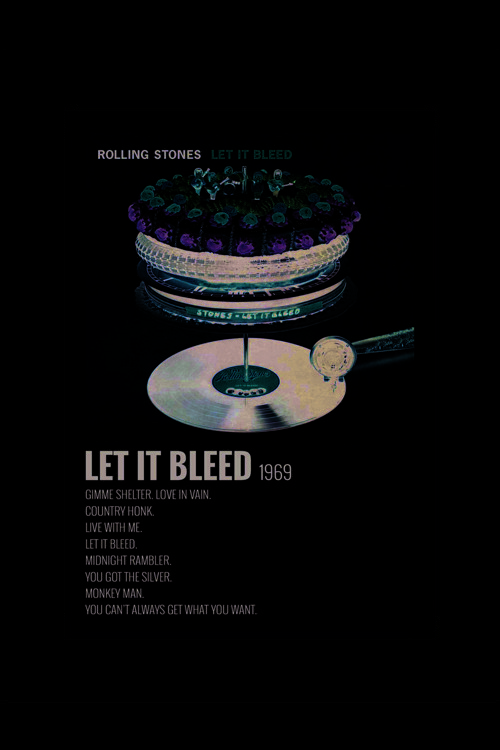 Let It Bleed Duvar Posteri - Duvar Dekoru - Kalın Kağıt - Çerçevesiz
