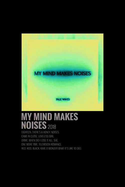 My Mind Makes Noises Duvar Posteri - Duvar Dekoru - Kalın Kağıt - Çerçevesiz
