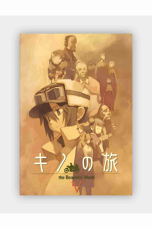 Kono No Tabi - Kino'S Journey Anime Hd Manga Duvar Posteri - Kalın Kağıt - Çerçevesiz