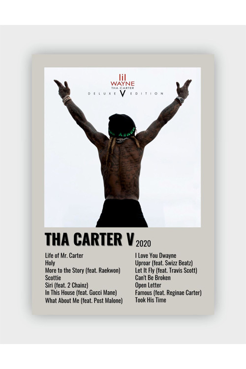 Tha Carter V Duvar Posteri - Duvar Dekoru - Kalın Kağıt - Çerçevesiz