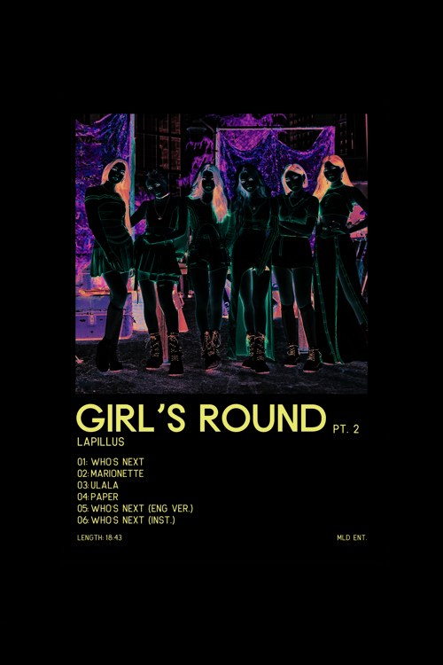 Lapıllus Girl´S Round K-Pop Duvar Posteri - Duvar Dekoru - Kalın Kağıt - Çerçevesiz