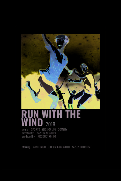 Run With The Wind Anime Info Card Bilgi Kartı Minimalist Poster