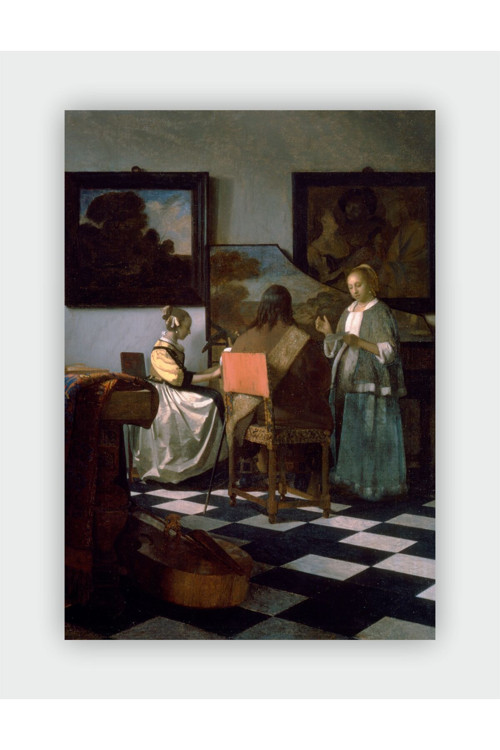 The Concert Johannes Vermeer Duvar Posteri - Kalın Kağıt - Çerçevesiz