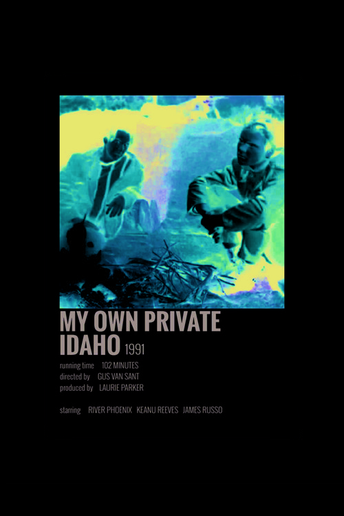 My Own Private Idaho Film Info Card Bilgi Kartı Duvar Poster