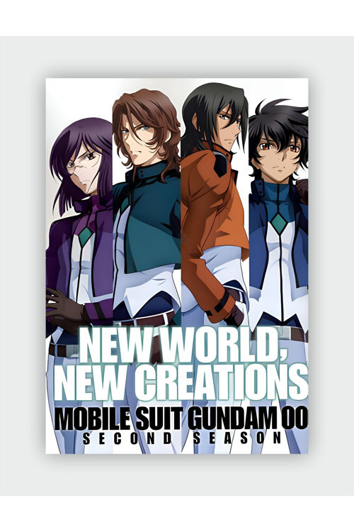 Mobile Suit Gundam 00 Anime Hd Manga Duvar Posteri - Kalın Kağıt - Çerçevesizsecond Season