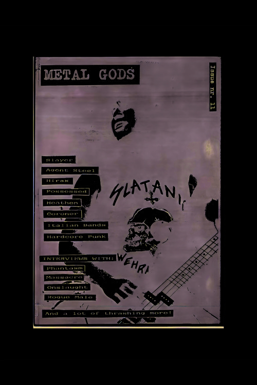 Metal Gods Vintage Duvar Posteri - Duvar Dekoru - Kalın Kağıt - Çerçevesiz