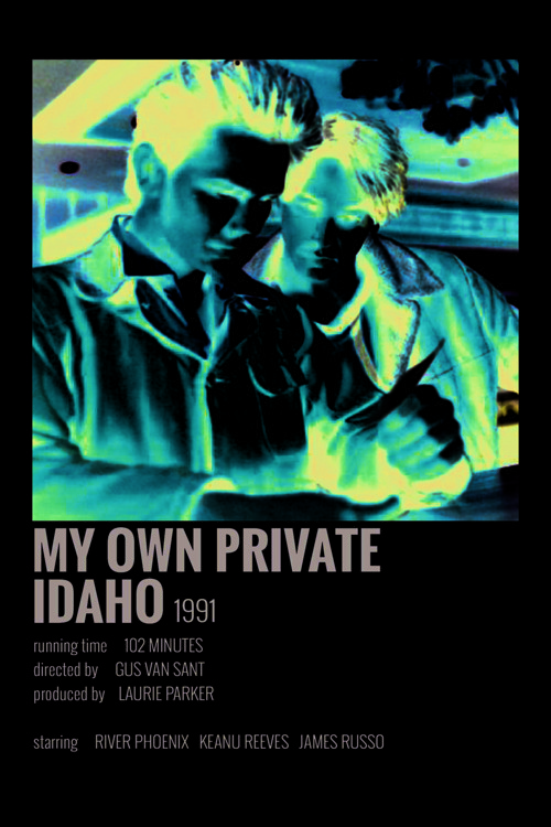 My Own Private Idaho Film Info Card Bilgi Kartı Duvar Posteri