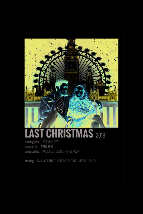 Last Christmas Film Info Card Bilgi Kartı Duvar Posteri