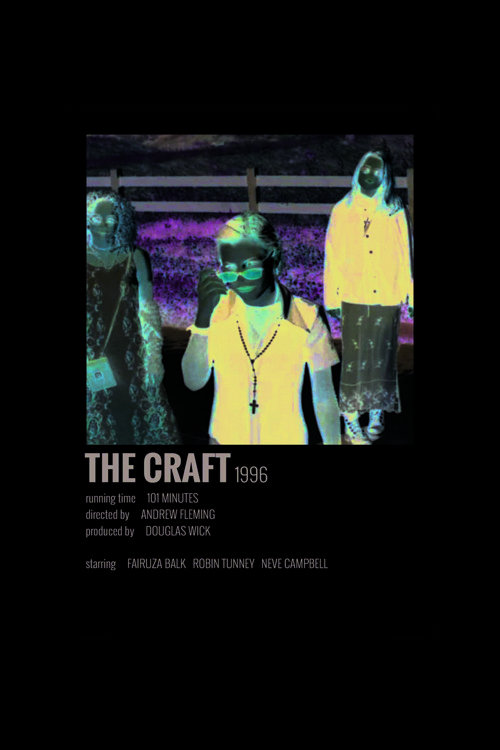 The Craft Film Info Card Bilgi Kartı Duvar Posteri