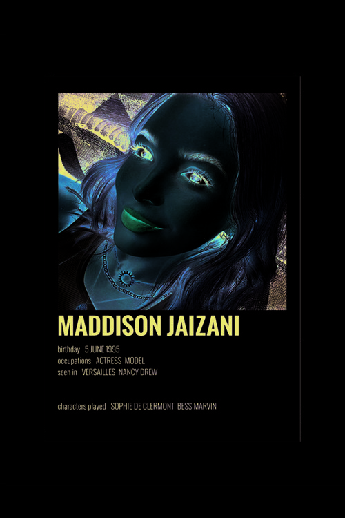 Maddison Jaizani Film Info Card Bilgi Kartı Duvar Posteri