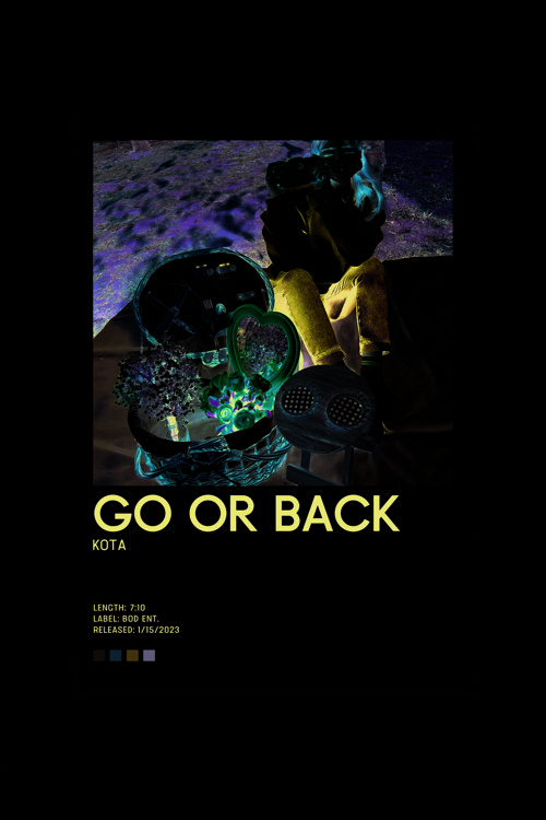 Kota Go Or Back K-Pop Duvar Posteri - Duvar Dekoru - Kalın Kağıt - Çerçevesiz
