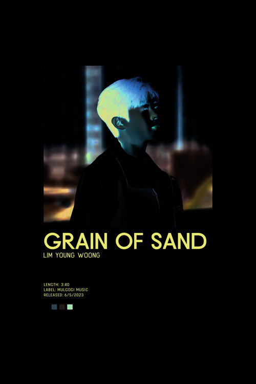 Lım Young Woong Grain Of Sand K-Pop Duvar Posteri - Duvar Dekoru - Kalın Kağıt - Çerçevesiz