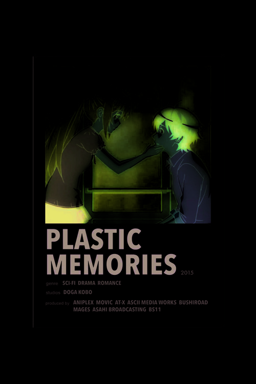 Plastic Memories Anime Info Card Bilgi Kartı Minimalist Poster