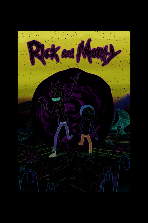 Rick And Morty Dizi Duvar Posteri - Kalın Kağıt - Çerçevesiz