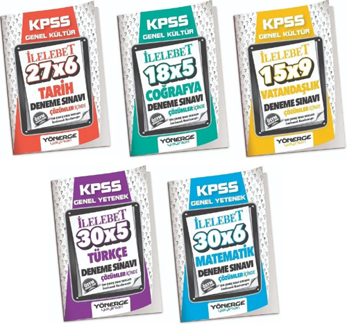 KPSS Genel Yetenek Genel Kültür 31 Deneme 5 li Set
