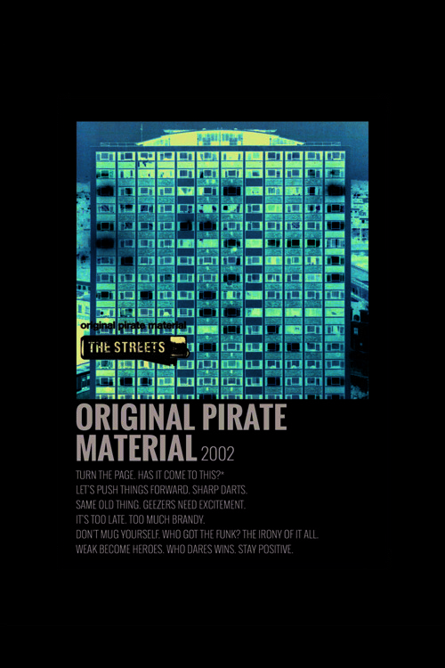 Original Pirate Material Duvar Posteri - Duvar Dekoru - Kalın Kağıt - Çerçevesiz