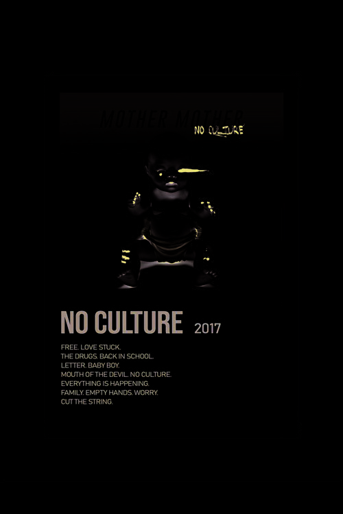 No Culture Duvar Posteri - Duvar Dekoru - Kalın Kağıt - Çerçevesiz