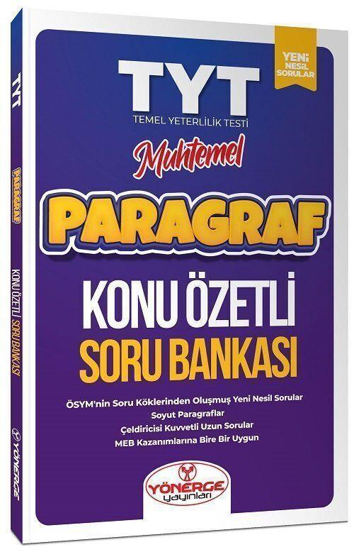 TYT Muhtemel Paragraf Konu Özetli Soru Bankası