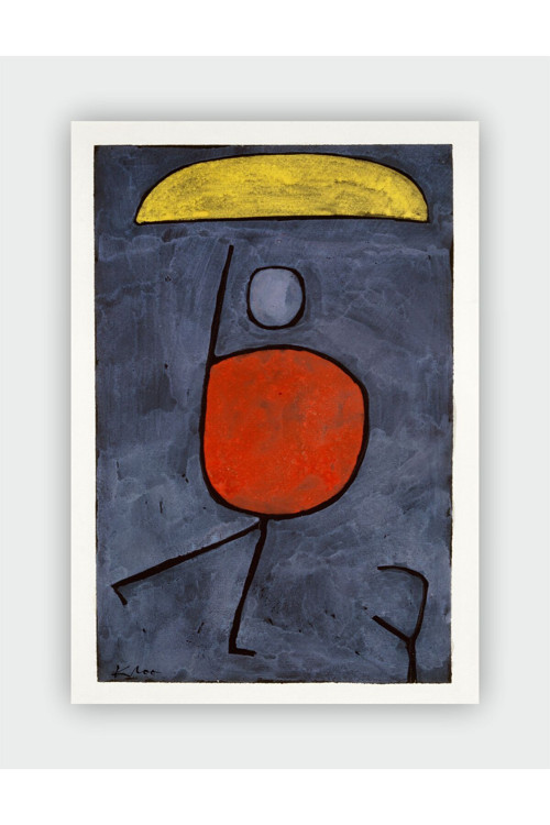 Paul Klee With An Umbrella Expressionism Art Duvar Posteri - Kalın Kağıt - Çerçevesiz