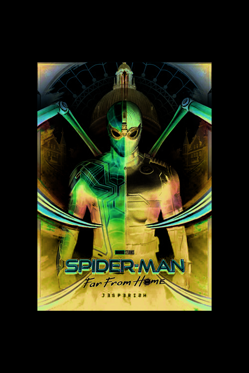 Spider Man: Far From Home (2019) Film Duvar Posteri - Kalın Kağıt - Çerçevesiz