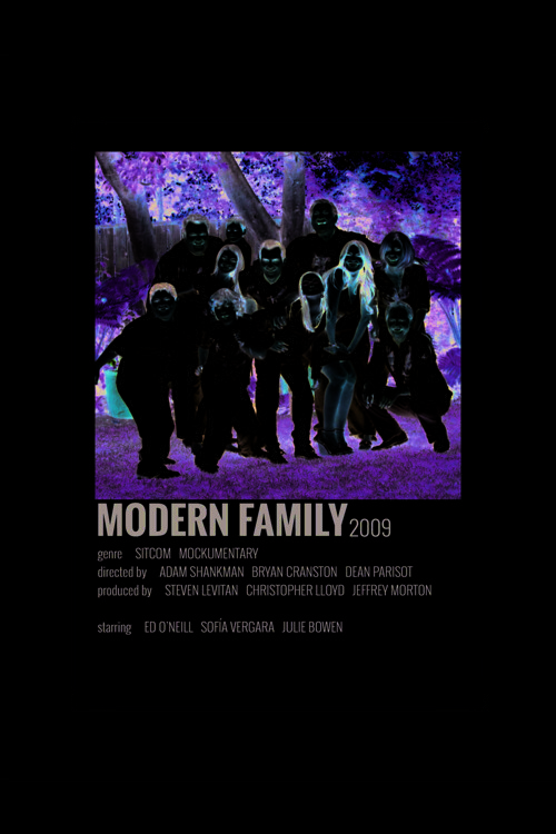 Modern Family Film Info Card Bilgi Kartı Duvar Posteri