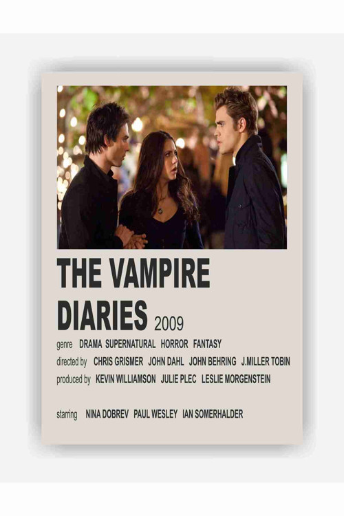 The Vampire Diaries Dizi Duvar Posteri - Kalın Kağıt - Çerçevesiz