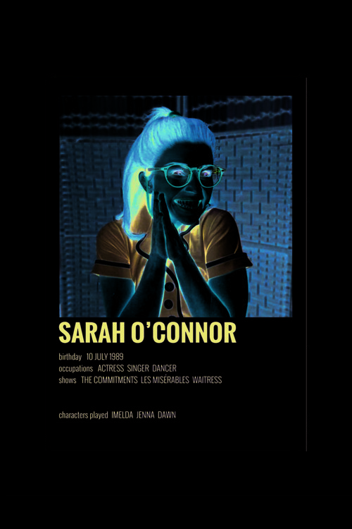 Sarah O'Connor Film Info Card Bilgi Kartı Duvar Posteri