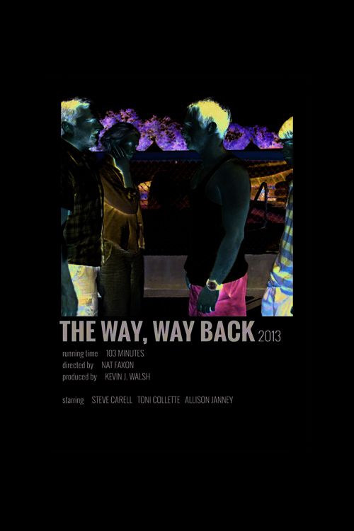 The Way, Way Back Film Info Card Bilgi Kartı Duvar Posteri