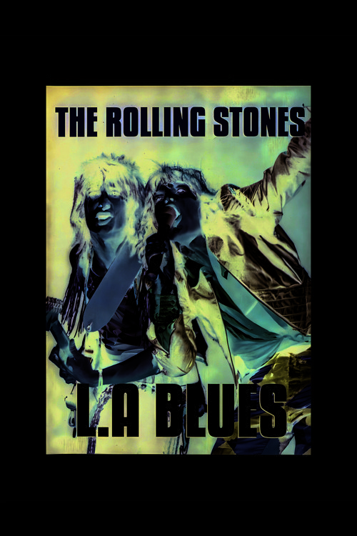 The Rolling Stones L.A Blues Rock Müzik Duvar Posteri - Kalın Kağıt - Çerçevesiz