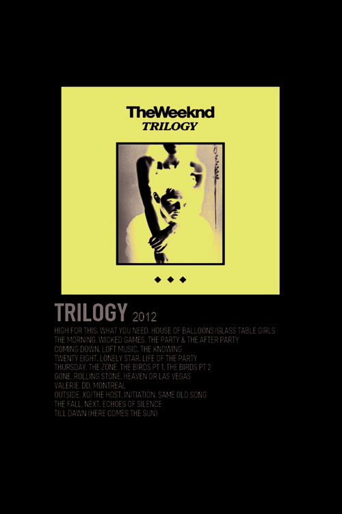 Trilogy Duvar Posteri - Duvar Dekoru - Kalın Kağıt - Çerçevesiz
