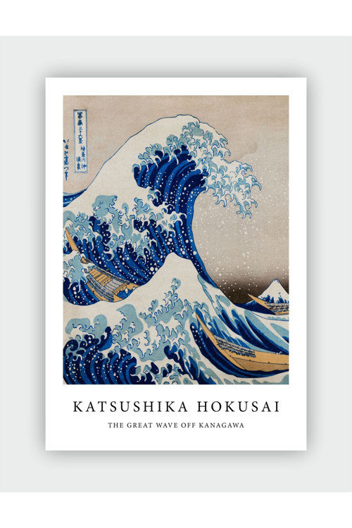 The Great Wave Of Kanavaga Katsushika Hokusai Duvar Posteri - Kalın Kağıt - Çerçevesiz