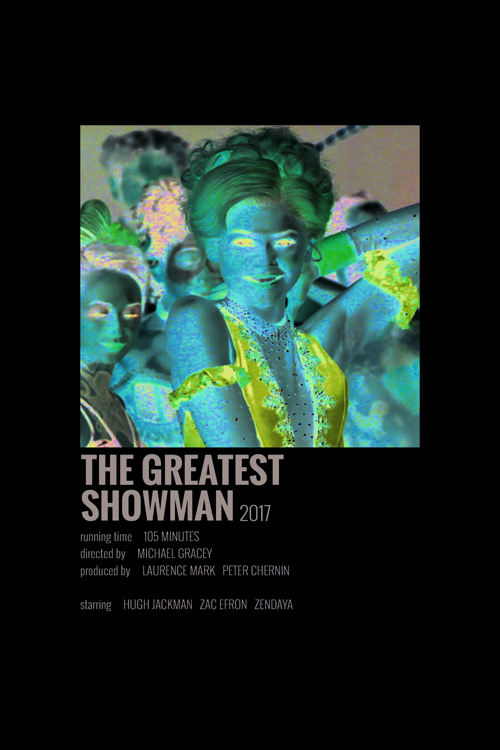 The Greatest Showman Film Info Card Bilgi Kartı Duvar Posteri