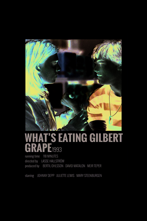 What’S Eating Gilbert Grape Film Info Card Bilgi Kartı Duvar Posteri