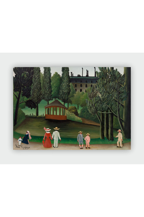View Of Monstsouris Park, The Kiosk Henri Rousseau Duvar Posteri - Kalın Kağıt - Çerçevesiz