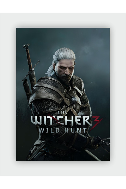 The Witcher Wild Hunt 3 Game Duvar Posteri - Kalın Kağıt - Çerçevesiz