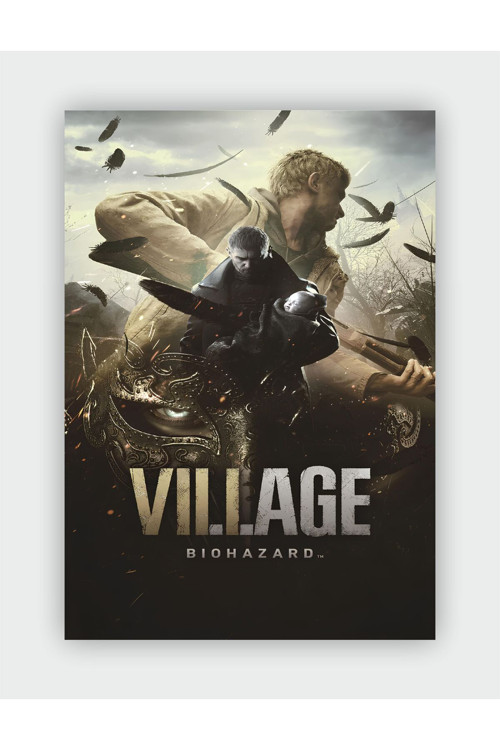 Village - Biohazard Game Duvar Posteri - Kalın Kağıt - Çerçevesiz
