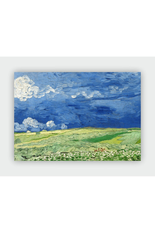 Vincent Van Gogh Fırtına Bulutlarının Altında Buğday Tarlası Expressionism Art Duvar Posteri
