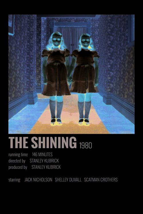 The Shining Film Info Card Bilgi Kartı Duvar Posteri