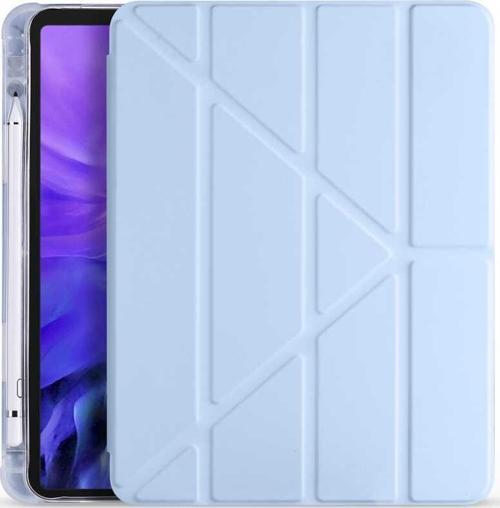Apple Uyumlu iPad Air 10.9 inç 4. Nesil Fuchsia TriFolding Kalemlikli Tablet Kılıfi